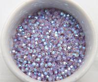 4mm Swarovski Light Amethyst AB 2X FC Bicones rainbow beads 36/72/144/432/720 Pieces rainbow beads, jewelry making, couture embellishments