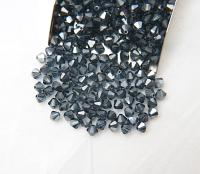6mm Swarovski Montana Satin Bicone Beads Cuts 12/36/72/144/288 Pieces (207) embroidery materials, jewelry making, rare beads, PREMIUM Supply