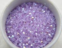 Swarovski (4mm) Violet AB Bicones beads 36/72/144/432/720 Pieces, rainbow beads, jewelry making, couture embellishments