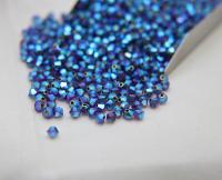 Swarovski (4mm) Burgundy AB 2X FC Bicones Rainbow Beads 36/72/144/432/720 Pieces (515) rainbow beads, jewelry making, couture embellishments