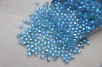 Swarovski (3/4mm) Aquamarine AB 2X FC Bicones Beads Rainbow 36/72/144/432/720 Pieces (202), embellishments couture, jewelry making