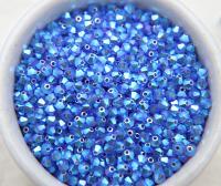 Swarovski (3/4mm) Sapphire AB 2X FC Bicones Rainbow Beads 36/72/144/432/720 Pieces, rainbow beads, jewelry making, couture embellishments