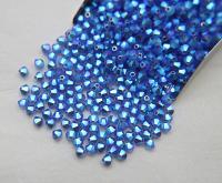 Swarovski (3/4mm) Sapphire AB 2X FC Bicones Rainbow Beads 36/72/144/432/720 Pieces, rainbow beads, jewelry making, couture embellishments