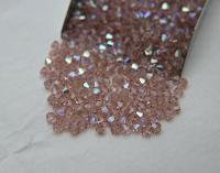 4mm Vintage Rose Aurore Boreale Swarovski Bicone AB beads 36/72/144/432/720 Pieces rainbow beads, jewelry making, couture embellishments