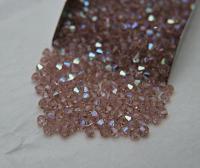 4mm Vintage Rose Aurore Boreale Swarovski Bicone AB beads 36/72/144/432/720 Pieces rainbow beads, jewelry making, couture embellishments