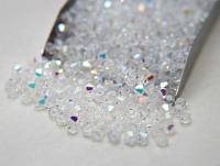 3/4mm Crystal Aurore Boreale Swarovski Bicone Crystal beads 36/72/144/432/720 Pieces rainbow beads, jewelry making, couture beading