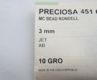3mm Preciosa JET AB rainbow Bicones beads 36/72/144/432/720 Pieces jewelry making findings, embroidery materials, couture embellishment