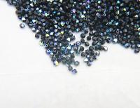 3mm Preciosa JET AB rainbow Bicones beads 36/72/144/432/720 Pieces jewelry making findings, embroidery materials, couture embellishment
