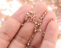 3mm Preciosa Light Colorado Topaz AB rainbow Bicones beads 36/72/144/432/720 Pieces jewelry making findings, embroidery materials, couture
