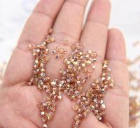 3mm Preciosa Light Colorado Topaz AB rainbow Bicones beads 36/72/144/432/720 Pieces jewelry making findings, embroidery materials, couture