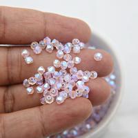Swarovski (3/4mm) Rosaline AB 2X FC Bicones Beads Rainbow 36/72/144/432/720 Pieces (508) beads, jewelry making, couture embellishment