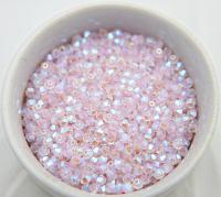 Swarovski (3/4mm) Rosaline AB 2X FC Bicones Beads Rainbow 36/72/144/432/720 Pieces (508) beads, jewelry making, couture embellishment