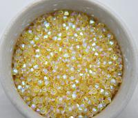 3/4mm Swarovski Citrine AB 2X FC Bicones beads 36/72/144/432/720 Pieces PREMIUM jewelry making, embroidery materials, couture embellishments