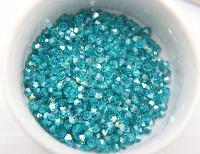3/4mm Swarovski Blue Zircon AB Bicones beads 36/72/144/432/720 Pieces jewelry making, embroidery materials, couture embellishments
