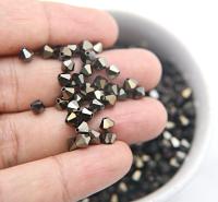 5mm Jet Nut 2X Swarovski Bicone beads Cuts 12/36/72/144/432/720 Pieces embroidery materials, jewelry making, rare beads, PREMIUM Supply bead