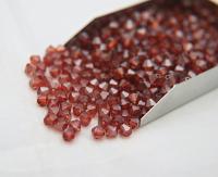 6mm Crystal Red Magma Swarovski Bicone beads 20 Gross (2880 Pieces) Haute couture embellishments, premium beads, vintage supplies