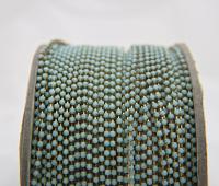 8SS Rhinestone Chain Vintage Glass Pressed Chatons Opaque Turquoise 2.5 mm 1/2/5/15 Meters boho chic blue, decoration Wedding Bridal