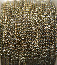 14PP Rhinestone Chain Swarovski vintage 2mm (0.5/1/2/5 meters) vintage findings, strass chains, craft supplies , wedding decorations, laces