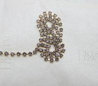 18pp Swarovski Vintage Rhinestone Chain 2.5mm (0.5/1/2/5 meters) Bridal Supplies, strass chains, embellishments, premium materials, jewelry