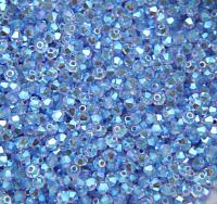 Swarovski (3/4mm) Light Sapphire AB 2X FC Bicones Beads Rainbow 36/72/144/432/720 Pieces (211) PREMIUM Materials, jewelry supplies