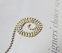 14PP Rhinestone Chain Swarovski vintage 2mm (0.5/1/2/5 meters) vintage findings, strass chains, craft supplies , wedding decorations, laces
