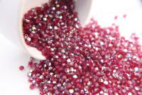 Swarovski (4mm) Ruby AB Bicones beads 36/72/144/432/720 Pieces, PREMIUM rainbow beads, jewelry making, embellishments, embroidery materials