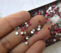 10/12SS Swarovski Flatbacks in Fuchsia Chaton Roses 2088 Made in Austria 72/144/720/1440 Nail art decoration, craft supplies, jewelry making