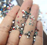 10SS Swarovski Flatbacks in Mix Colors Chaton Roses 2088 (2.9mm) Made in Austria 72/144/432/1440 Pieces Nail art decoration, craft supplies