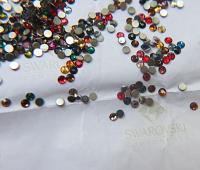 10SS Swarovski Flatbacks in Mix Colors Chaton Roses 2088 (2.9mm) Made in Austria 72/144/432/1440 Pieces Nail art decoration, craft supplies