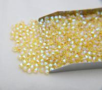 3/4mm Swarovski Citrine AB 2X FC Bicones beads 36/72/144/432/720 Pieces PREMIUM jewelry making, embroidery materials, couture embellishments