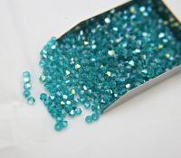 3/4mm Swarovski Blue Zircon AB Bicones beads 36/72/144/432/720 Pieces jewelry making, embroidery materials, couture embellishments