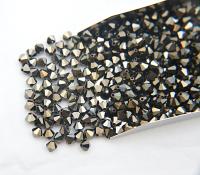 5mm Jet Nut 2X Swarovski Bicone beads Cuts 12/36/72/144/432/720 Pieces embroidery materials, jewelry making, rare beads, PREMIUM Supply bead