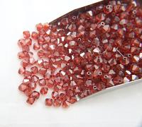 6mm Crystal Red Magma Swarovski Bicone beads 20 Gross (2880 Pieces) Haute couture embellishments, premium beads, vintage supplies