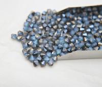4/6mm White Opal Sky Blue Swarovski Bicone Cuts 20 Gross (2880 Pieces) Rare findings, jewelry making, craft supplies, embellishment