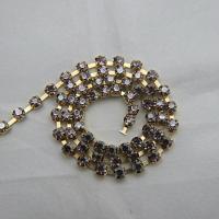 16 SS Rhinestone Chain Swarovski in Light Amethyst Satin 4mm 0.5/1/2/5/15 Meters vintage findings, strass chains, embroidery materials