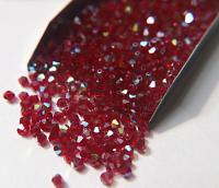 3/4mm Swarovski Siam AB Bicones beads 36/72/144/432/720 Pieces rainbow beads, jewelry making, couture embellishments, embroidery