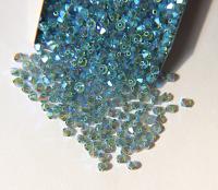 Swarovski (4mm) Erinite AB 2X FC Bicones Rainbow Beads 36/72/144/432/720 Pieces rainbow beads, jewelry making, couture embellishments