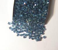 4mm Swarovski Montana AB Bicones 36/72/144/432/720 Pieces Jewellery making beads, couture embellishments, rainbow sequins