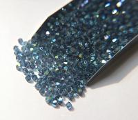 4mm Swarovski Montana AB Bicones 36/72/144/432/720 Pieces Jewellery making beads, couture embellishments, rainbow sequins