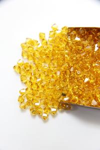 4/5 Light Topaz Swarovski Bicone Beads 12/36/72/144/432/720 Pieces Jewelry making beads, embroidery materials, wedding decoration, rare