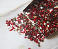 10SS Swarovski Flatbacks Light Siam Chaton Roses 2088 (2.9mm) Made in Austria 72/144/432/1440 Pieces Nail art decoration