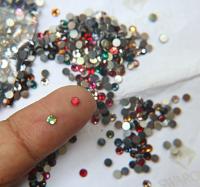 10SS Swarovski Flatbacks in Mix Colors Chaton Roses 2088 (2.9mm) Made in Austria 72/144/432/1440 Pieces Nail art decoration, craft supplies