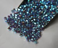 4mm Dark Mocca 2X Aurore Boreale Swarovski Bicone Cuts beads AB 36/72/144/432/720 Pieces embellishment couture, embroidery materials