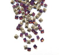 Swarovski #4428 4x4 MM Square Fancy Stone Crystal 22 colors 12/36/144/720 Pieces jewelry making, embellishment, vintage findings, rare tools