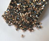 Swarovski (4mm) Crystal Rose Gold Bicones RARE Beads 36/72/144/432/720 Pieces PREMIUM beads, jewelry making, couture embellishments