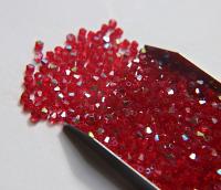 Swarovski (4mm) Light Siam AB Bicones rainbow beads 36/72/144/432/720 Pieces, PREMIUM rainbow beads, jewelry making, couture embellishments