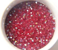 3/4mm Swarovski Siam AB Bicones beads 36/72/144/432/720 Pieces rainbow beads, jewelry making, couture embellishments, embroidery