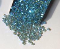 Swarovski (4mm) Erinite AB 2X FC Bicones Rainbow Beads 36/72/144/432/720 Pieces rainbow beads, jewelry making, couture embellishments