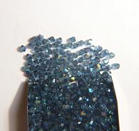 4mm Swarovski Montana AB Bicones 36/72/144/432/720 Pieces Jewellery making beads, couture embellishments, rainbow sequins