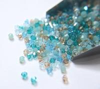 4mm Miami Beach Designer Mixes Swarovski Bicone beads 36/72/144/432/720 Pieces loose beads mix beads, embroidery materials, vintage find